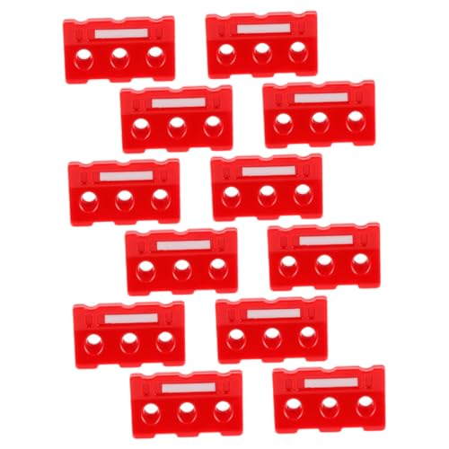 GLSTOY 12-teilige Verkehrsbarrieren-Simulation Verkehrszäune Für Kinder Lernspielzeug Aus Abs-Material Für Miniaturszenen Und Sandkasten-layouts von GLSTOY
