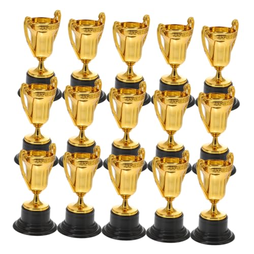 GLSTOY 15 Stück Kleine Goldene Plastik Trophäen für Wettbewerbe Trophäen für Feiern für Sport Talentwettbewerbe und Belohnungen GLSTOY 15 Stück Kleine Goldene Plastik Trophäen für Wettbewerbe Trophäen für Feiern für Sport Talentwettbewerbe und Belohnungen von GLSTOY