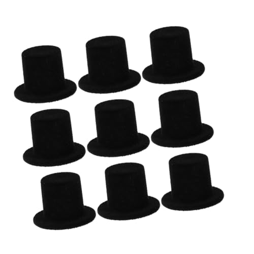GLSTOY 15 Stück Teiliges Miniatur aus Flockiertem Harz Kleine Puppenhüte für DIY Bastelarbeiten Puppendekoration Cosplay Zubehör und Weihnachts oder Halloween Dekoration von GLSTOY