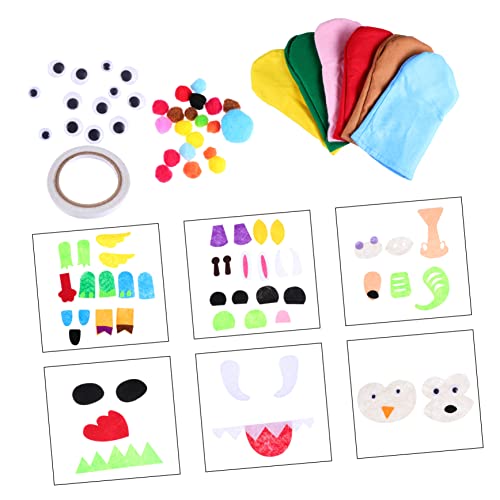 GLSTOY 1Satz DIY Handpuppen Kit aus Hochwertigem Filzmaterial für Kreative Bastelprojekte für Fördert Fantasie und Praktische Fähigkeiten Stoffbeutel für Rollenspiele GLSTOY 1Satz DIY Handpuppen Kit aus Hochwertigem Filzmaterial für Kreative Bastelprojekte für Fördert Fantasie und Praktische Fähigkeiten Stoffbeutel für Rollenspiele von GLSTOY