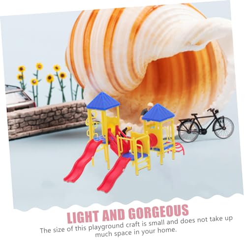 GLSTOY 1Satz Mini Spielplatzmodell Exquisites Miniatur Sandtisch Dekoration für Kreatives Spielplatzzubehör für Miniatur Enthusiasten und Fotorequisiten von GLSTOY