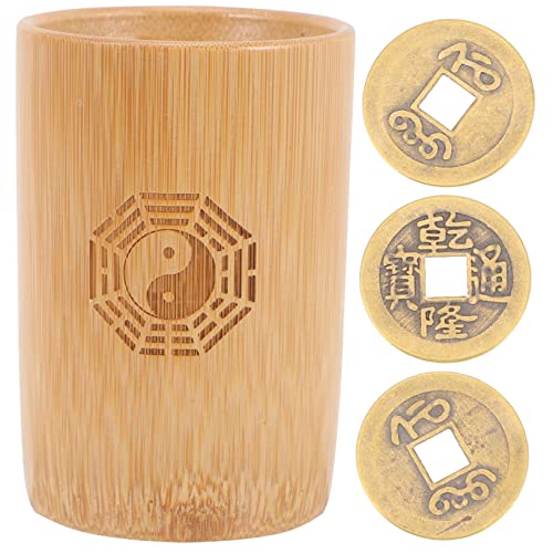 GLSTOY 1Satz Wahrsagewerkzeug mit Kupfermünzen Traditionelles Ging Divinationsspiel für Glück und Feng Shui für Zuhause Büro und Familientreffen GLSTOY 1Satz Wahrsagewerkzeug mit Kupfermünzen Traditionelles Ging Divinationsspiel für Glück und Feng Shui für Zuhause Büro und Familientreffen von GLSTOY