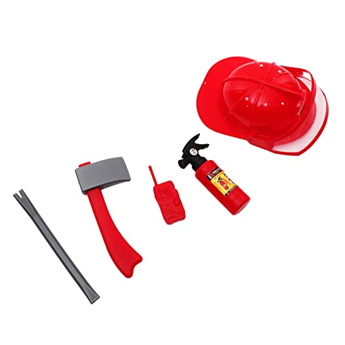 GLSTOY 1satz Mädchen Feuerwehrmann Hut Cosplay Kostüm Teiliges Feuerwehr Rollenspiel Für Mädchen Kreative Kognitive Spielzeug-ausrüstung Für Fantasievolles von GLSTOY