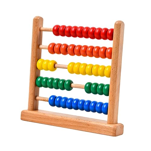 GLSTOY 1stk Abakusständer Mathe- Abakus Für Abakus Für Mathematik Zappelspielzeug Kindererziehungsspielzeug Mathe-lernspielzeug Abakus Für Kleinkinder Hölzern Colorful von GLSTOY