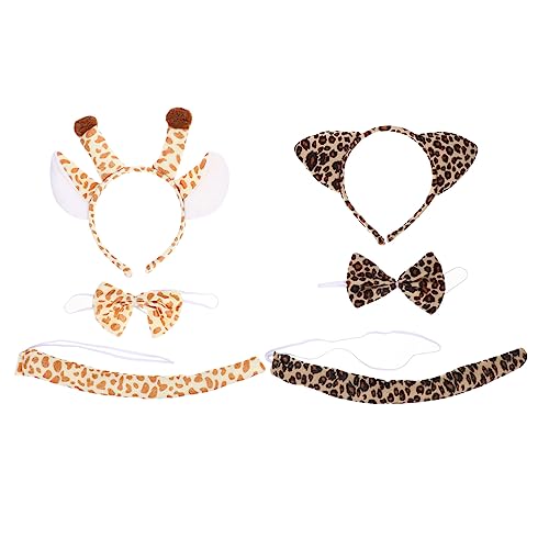 GLSTOY 2 Sets Performance Requisiten Tierohr Stirnbänder Tierhaarband Tier Cosplay Ohr Tierohren Und Schwanzkostüm Tierohr Haarband Kostüm Tierohren Giraffe Ankleide Stirnband GLSTOY 2 Sets Performance Requisiten Tierohr Stirnbänder Tierhaarband Tier Cosplay Ohr Tierohren Und Schwanzkostüm Tierohr Haarband Kostüm Tierohren Giraffe Ankleide Stirnband von GLSTOY