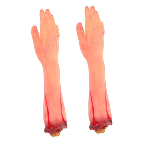 GLSTOY 2 Stck. Teiliges Halloween Realistischen Künstlichen Abgetrennten Händen und Gebrochenen Schaurige Deko für Horror-Partys Gruselige Fake-Hand-Requisiten für Erwachsene GLSTOY 2 Stck. Teiliges Halloween Realistischen Künstlichen Abgetrennten Händen und Gebrochenen Schaurige Deko für Horror-Partys Gruselige Fake-Hand-Requisiten für Erwachsene von GLSTOY