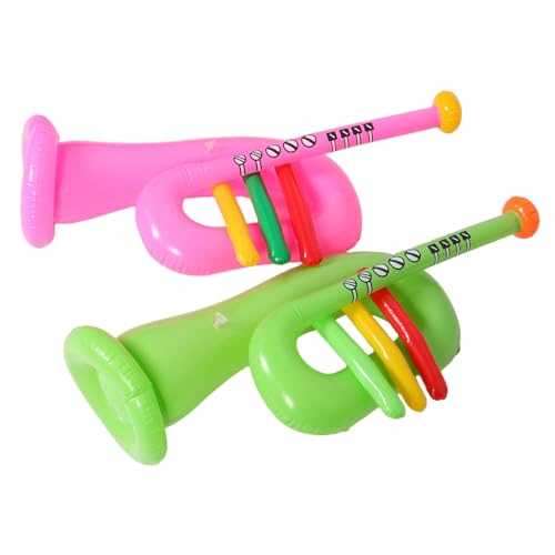 GLSTOY 2 Stück Aufblasbare Trompete PVC Musikinstrument für Partys Leichte und Bühnenrequisiten für Kindergeburtstage und Outdoor Aktivitäten GLSTOY 2 Stück Aufblasbare Trompete PVC Musikinstrument für Partys Leichte und Bühnenrequisiten für Kindergeburtstage und Outdoor Aktivitäten von GLSTOY