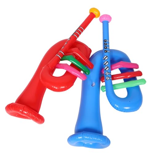 GLSTOY 2 Stück Aufblasbare Trompeten für PVC Musikinstrumente für Partys Bühnenaufführungen und Kreative Fotorequisiten Hornspielzeuge für Jungen GLSTOY 2 Stück Aufblasbare Trompeten für PVC Musikinstrumente für Partys Bühnenaufführungen und Kreative Fotorequisiten Hornspielzeuge für Jungen von GLSTOY