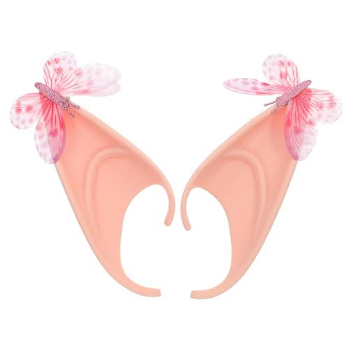 GLSTOY 2 Stück Elfenohren Karnevalsohr Cosplay Ohren Ohr Requisiten Feenohr Prop Ohren Requisiten Maskerade Feenohren Fee Cosplay Ohren Erwachsene Frauen Halloween Ohren Halloween von GLSTOY