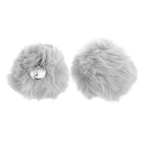 GLSTOY 2 Stück Flauschiger Schwanzclip Damen Halloween Cosplay Hasenumhang Outfits Zootier Kostüm Zubehör Weißer Hase Kostüm Requisite von GLSTOY