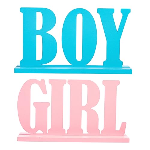 GLSTOY 2stücke Holz Gender Reveal Ornament Aus Hochwertigem Material Dekoration Für Babyparty Shower Kindergeburtstag Unvergessliche Momente Für Werdende Eltern Und Gäste GLSTOY 2stücke Holz Gender Reveal Ornament Aus Hochwertigem Material Dekoration Für Babyparty Shower Kindergeburtstag Unvergessliche Momente Für Werdende Eltern Und Gäste von GLSTOY