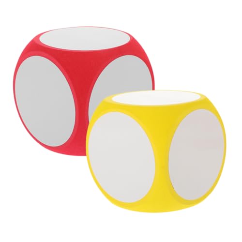 GLSTOY 2 Stück Löschwürfel Spielwürfel Werkzeug Große DIY Blanko Eva Klassenzimmerwürfel Spielwürfel Requisiten Eva Spielwürfel Große Eva Partywürfel DIY Blanko DIY Große Eva von GLSTOY
