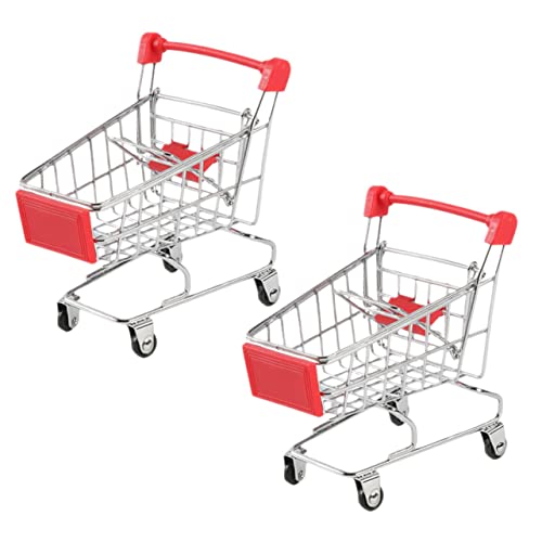 GLSTOY 2 Stück Mini Einkaufswagen Spielzeug, Kleiner Einkaufswagen, Mini Einkaufswagen, Markt, Rollenspiel, Kleiner Einkaufskorb, Schreibtisch Einkaufswagen, Spielzeug Einkaufswagen Für GLSTOY 2 Stück Mini Einkaufswagen Spielzeug, Kleiner Einkaufswagen, Mini Einkaufswagen, Markt, Rollenspiel, Kleiner Einkaufskorb, Schreibtisch Einkaufswagen, Spielzeug Einkaufswagen Für von GLSTOY