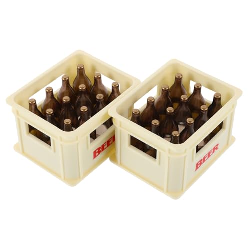 GLSTOY 2 Stück Realistische Mini-Flaschen: Magnetische Miniatur-Requisiten Für Essen Und Trinken, Winzige Kiste, Kleines Puppenhaus-zubehör Für Die Puppenhaus-Dekoration GLSTOY 2 Stück Realistische Mini-Flaschen: Magnetische Miniatur-Requisiten Für Essen Und Trinken, Winzige Kiste, Kleines Puppenhaus-zubehör Für Die Puppenhaus-Dekoration von GLSTOY