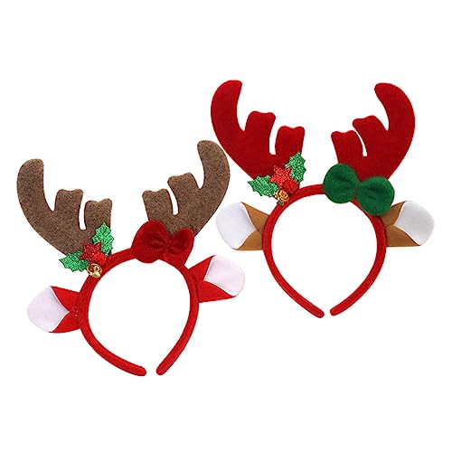 GLSTOY Weihnachten Rentier Geweih Stirnband 2pcs Hirschgeweih Haarband Für Party Familie Fotos GLSTOY Weihnachten Rentier Geweih Stirnband 2pcs Hirschgeweih Haarband Für Party Familie Fotos von GLSTOY