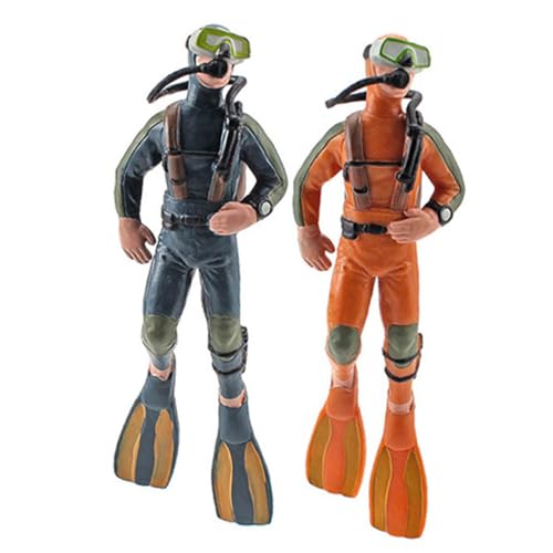 GLSTOY 2 Stück Taucher Modell Aquarium Kleiner Schwimmender Taucher Aquarium Dekoration Miniatur Taucherfigur Haushalts Aquarium Taucher Aquarium Schwimmender von GLSTOY