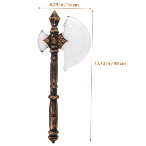 GLSTOY 2 Stück Teiliges Halloween Bühnenrequisit Axt Simulation Broadaxt Cosplay Zubehör für Party Dekoration Realistisches Design Zufällige Farben Zufällige Farbe von GLSTOY