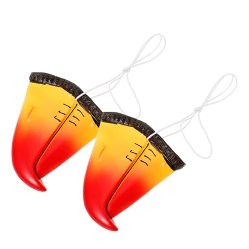 GLSTOY 2 Stück Teiliges Papagei Schnabel Nasen Leichtes Cosplay Zubehör Realistische Vogelnase Party Halloween Kostüm Tiernasen Requisite Bequem für Karneval und Themenpartys von GLSTOY