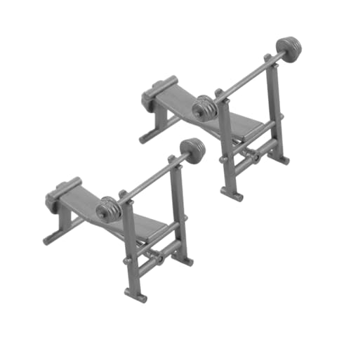 GLSTOY 2-teiliges Trainingsgerät Für Puppenhäuser: Miniatur-fitnessstudio-spielset, Realistische Langhantel-hantelbank, Bürodekoration, Spielhauszubehör GLSTOY 2-teiliges Trainingsgerät Für Puppenhäuser: Miniatur-fitnessstudio-spielset, Realistische Langhantel-hantelbank, Bürodekoration, Spielhauszubehör von GLSTOY