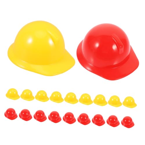 GLSTOY 20Stücke Mini Bauhelme für Authentische Kunststoff Schutzhelme Gelb und Rot Vielseitige Dekoration für Geburtstagsfeiern Puppenzubehör und Bastelprojekte GLSTOY 20Stücke Mini Bauhelme für Authentische Kunststoff Schutzhelme Gelb und Rot Vielseitige Dekoration für Geburtstagsfeiern Puppenzubehör und Bastelprojekte von GLSTOY