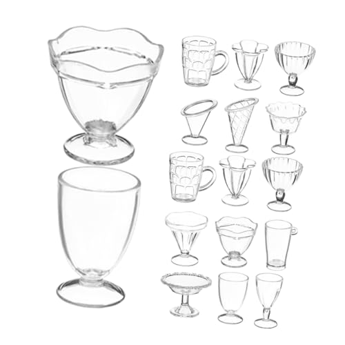 GLSTOY 24 Stück Teiliges Miniatureisbecher aus Robustem Kunststoff Vielseitige Mini Puppenhaus Zubehör Kleine Bunte Eisbecher für DIY Dekoration und Sammelspielzeug GLSTOY 24 Stück Teiliges Miniatureisbecher aus Robustem Kunststoff Vielseitige Mini Puppenhaus Zubehör Kleine Bunte Eisbecher für DIY Dekoration und Sammelspielzeug von GLSTOY
