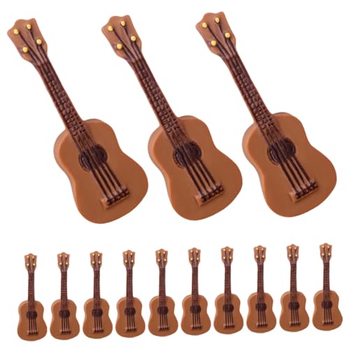 GLSTOY 25 Stück Mini Gitarrenmodell, Gitarrenmodelle, Puppenhaus, Mini Hausdekor, Kleines Gitarrendekor, Puppenhaus, Gitarrenmodell, Puppenhaus Requisiten, Puppenhaus, Mini Gitarre, von GLSTOY