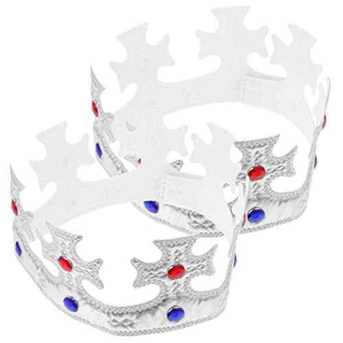 GLSTOY 2pcs Geburtstag Kronen Dekorative Kinder Party Hüte Silber Plüsch König Krone Kopfschmuck Für Jungen Mädchen GLSTOY 2pcs Geburtstag Kronen Dekorative Kinder Party Hüte Silber Plüsch König Krone Kopfschmuck Für Jungen Mädchen von GLSTOY