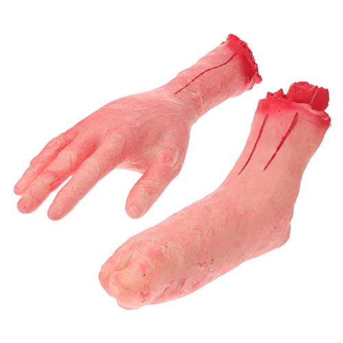 GLSTOY 2stücke Halloween Täuschungs-Spielzeug Für Hand Und Fuß Fantasiefarben Realistische Nachbildung Für Scherze Und Partys Für Gruseldekorationen Und Streiche GLSTOY 2stücke Halloween Täuschungs-Spielzeug Für Hand Und Fuß Fantasiefarben Realistische Nachbildung Für Scherze Und Partys Für Gruseldekorationen Und Streiche von GLSTOY
