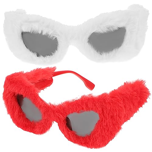 GLSTOY 2stücke Plüsch Sonnenbrillen Für Partys Lustige Und Kreative Accessoires Für Erwachsene Foto- Für Geburtstagsfeiern Und Maskeraden GLSTOY 2stücke Plüsch Sonnenbrillen Für Partys Lustige Und Kreative Accessoires Für Erwachsene Foto- Für Geburtstagsfeiern Und Maskeraden von GLSTOY