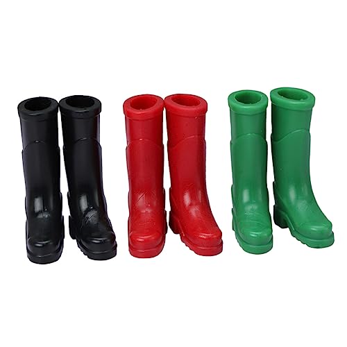 GLSTOY 3 Paare Regenstiefel für Puppenhaus Modelle und Dekorative Mini Schuhe für Spielzeughaus und Szenenlayout GLSTOY 3 Paare Regenstiefel für Puppenhaus Modelle und Dekorative Mini Schuhe für Spielzeughaus und Szenenlayout von GLSTOY