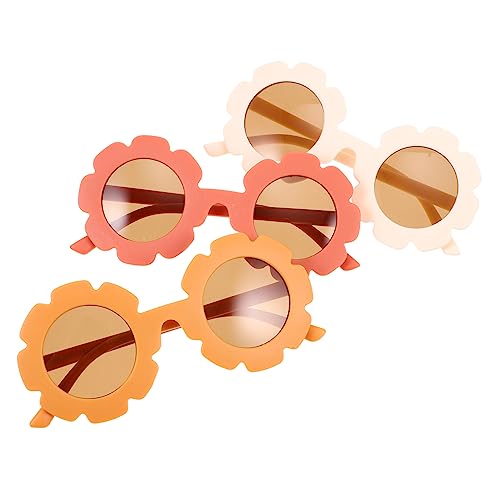 GLSTOY 3 Paare Sonnenbrille für Lustige Sonnenblumenform Uv Teiliges Milchweiß Partybrille für Festivals GLSTOY 3 Paare Sonnenbrille für Lustige Sonnenblumenform Uv Teiliges Milchweiß Partybrille für Festivals von GLSTOY