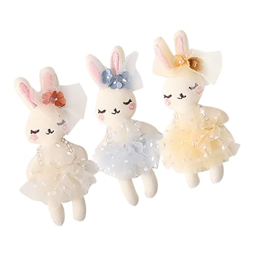 GLSTOY 3 Stück Kuscheltier Hase Flauschige Plüschkaninchen Deko für Erwachsene Gelb für Bastelprojekte GLSTOY 3 Stück Kuscheltier Hase Flauschige Plüschkaninchen Deko für Erwachsene Gelb für Bastelprojekte von GLSTOY