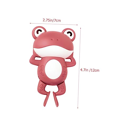 GLSTOY 3 Stück Teiliges Frosch Badespielzeug mit Aufziehmechanismus Bunte Cartoon Designs Kindersicheres Badewannenspielzeug für Junge Mädchen und Kleinkinder Sensorisches von GLSTOY