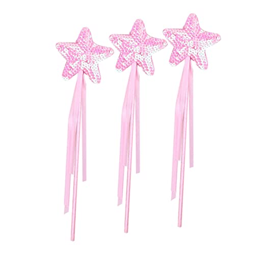GLSTOY Sternförmige Feenstäbe Spielzeug Für Mädchen Mit Banddesign Feenstab-Ornament Bühnenrequisite Für Kinder von GLSTOY