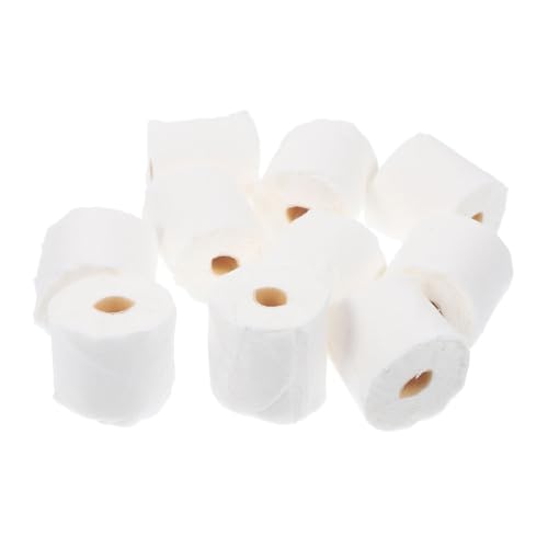 GLSTOY 30 Stück Simulierte Papierhandtuchrollen, Mini Puppenhauszubehör, Miniatur Puppenhausküche, Mini Badezimmer Und Toilette, Spielzeug, Puppenhaus Toilettenpapier, Puppenhaus von GLSTOY