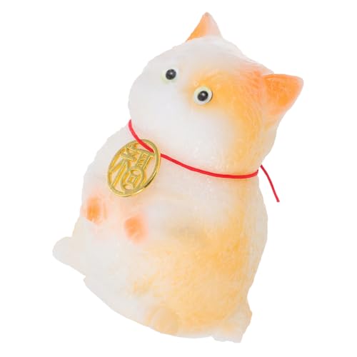 GLSTOY 3D Katzenspielzeug, Lustige Katzenpuppe Für Kinder, Quetschspielzeug Für Süßes Bällebad, Kleinkinder, Sensorisches Spielzeug, Realistische Simulation, Bad, Kinder, von GLSTOY