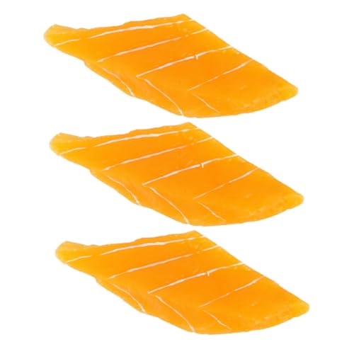 GLSTOY 3Pcs Simulation Lachs Simulation Sushi Futter Künstlicher Lachsprops Lachsscheiben Modell Künstliche Sushi -Lebensmittel Gefälschte Lachsscheiben Lachsschnitte Requisiten Lachsscheibenmodelle GLSTOY 3Pcs Simulation Lachs Simulation Sushi Futter Künstlicher Lachsprops Lachsscheiben Modell Künstliche Sushi -Lebensmittel Gefälschte Lachsscheiben Lachsschnitte Requisiten Lachsscheibenmodelle von GLSTOY
