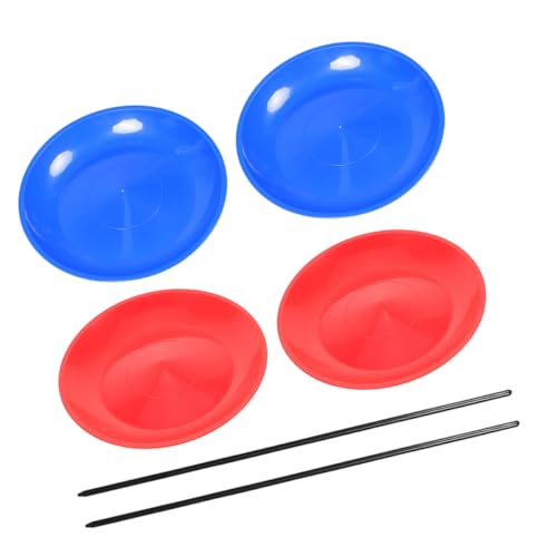 GLSTOY 4 Stück Jonglier-drehteller Mit Stäben, Jonglier-geschicklichkeitsspielzeug Aus Kunststoff Für Anfänger Und Experten, Karnevalsparty, Performance-Requisiten Für GLSTOY 4 Stück Jonglier-drehteller Mit Stäben, Jonglier-geschicklichkeitsspielzeug Aus Kunststoff Für Anfänger Und Experten, Karnevalsparty, Performance-Requisiten Für von GLSTOY
