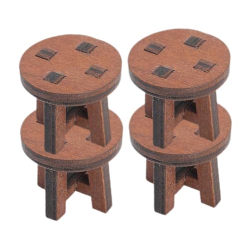 GLSTOY 4 Stück Mini Hocker, Mini Hausmöbel, Stuhl, Dekoration, Puppenhaus, Miniatur Stuhl, Modell, Puppenhaus, Miniatur Möbel, Puppenhaus Hocker, Mini Stuhl, Miniatur Möbel Zubehör GLSTOY 4 Stück Mini Hocker, Mini Hausmöbel, Stuhl, Dekoration, Puppenhaus, Miniatur Stuhl, Modell, Puppenhaus, Miniatur Möbel, Puppenhaus Hocker, Mini Stuhl, Miniatur Möbel Zubehör von GLSTOY