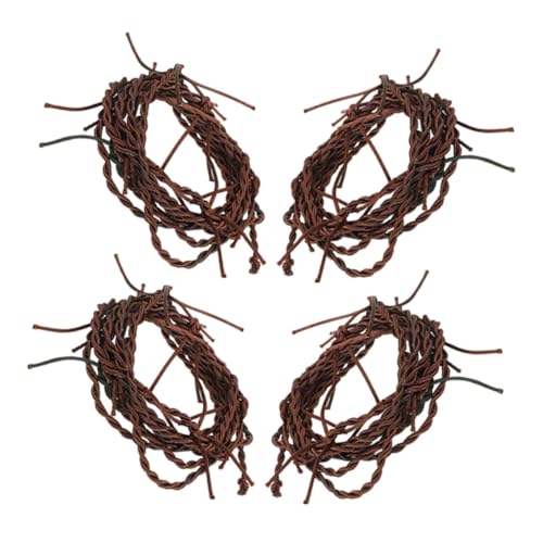 GLSTOY 4 Stück Simulationsdrahtkette, Gefälschter Verrosteter Stacheldraht, Dekoration, Western Halloween Dekorationen, Requisite, Stacheldraht, Gefälschte Gliedmaßen, Western GLSTOY 4 Stück Simulationsdrahtkette, Gefälschter Verrosteter Stacheldraht, Dekoration, Western Halloween Dekorationen, Requisite, Stacheldraht, Gefälschte Gliedmaßen, Western von GLSTOY