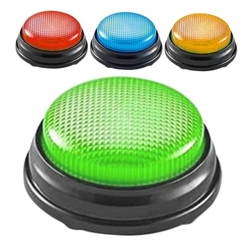 GLSTOY 4 Stück Spielshow Buzzer mit Sound Farbige Quiz Buzzer ohne Batterien Robuste Kunststoff Quiz Antworttasten für Klassenzimmer und Familien Spielabende GLSTOY 4 Stück Spielshow Buzzer mit Sound Farbige Quiz Buzzer ohne Batterien Robuste Kunststoff Quiz Antworttasten für Klassenzimmer und Familien Spielabende von GLSTOY