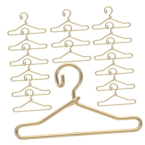 GLSTOY Mini-puppenaufhänger Aus Legierung 45 Stück Kleiderbügel Für Puppenkleidung Miniatur-kleiderbügel Für Puppenhäuser Ordnungshelfer Für Puppenschränke von GLSTOY