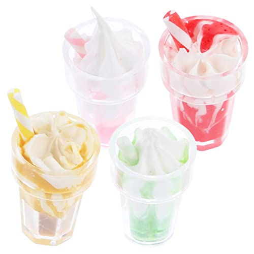 GLSTOY 4Stücke Miniatur Eisdekoration Teilig Realistische Eiscreme Requisiten für Puppenhaus und DIY Szenenlayout Zufällige Farben Langlebiges Harzmaterial GLSTOY 4Stücke Miniatur Eisdekoration Teilig Realistische Eiscreme Requisiten für Puppenhaus und DIY Szenenlayout Zufällige Farben Langlebiges Harzmaterial von GLSTOY