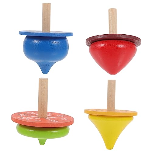 GLSTOY 4er Set Kreisel Für Handgemachte Bunte Holzkreisel Zum Drehen Pädagogisches Holzspielzeug Für Jungen Und ädchen Ideales Für Geburtstage Und Feiertage GLSTOY 4er Set Kreisel Für Handgemachte Bunte Holzkreisel Zum Drehen Pädagogisches Holzspielzeug Für Jungen Und ädchen Ideales Für Geburtstage Und Feiertage von GLSTOY