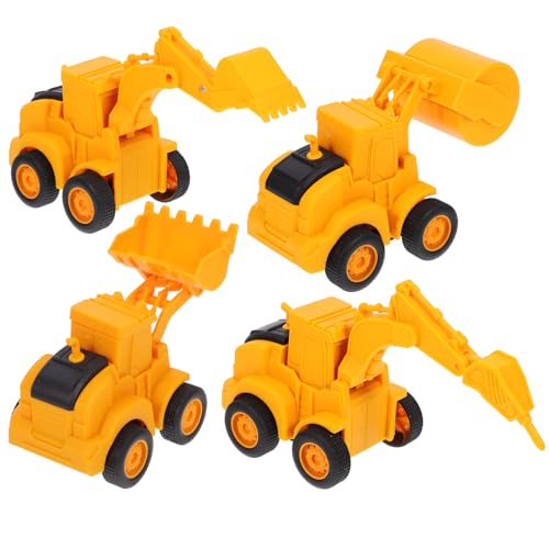 GLSTOY 4 Stücke Kinder BAU Bagger Spielzeug BAU Fahrzeug Jungen Spielzeug LKW von GLSTOY