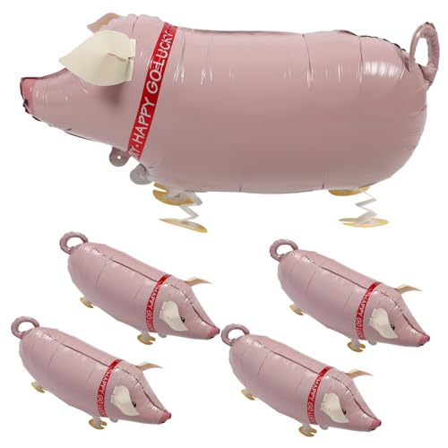 GLSTOY 5 Stück Gehender Schweine Folienballon Set Inflatable Party für Rollenspiele Geburtstagsfeiern und Kreative Aktivitäten GLSTOY 5 Stück Gehender Schweine Folienballon Set Inflatable Party für Rollenspiele Geburtstagsfeiern und Kreative Aktivitäten von GLSTOY