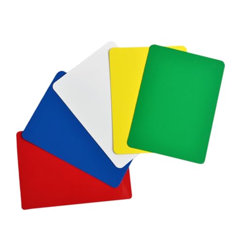 GLSTOY 5 Stück Poker Schneidekarten, Trennkarten Aus Kunststoff, Leere Plastikkarten, Universelles Dealing Tool, Chip Plastikkarten, Tischkartenhalter, Plastikkarten Drucker Set, von GLSTOY
