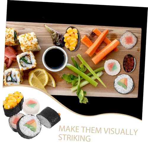 GLSTOY 5 Stück Teiliges Lebensechte Sushi Modelle Realistische Japanische Kunst deko Detailreiche Fake Food Requisiten für Party Restaurantdisplay Foto Requisiten Vielseitig Einsetzbar von GLSTOY