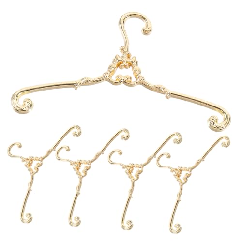 GLSTOY 5 Stück Teiliges Miniatur Kleiderbügel aus Metall Elegante Vintage Puppen Kleiderbügel für Puppenhaus Kleidung Praktische Aufbewahrung und Dekoration für Puppen Schrank GLSTOY 5 Stück Teiliges Miniatur Kleiderbügel aus Metall Elegante Vintage Puppen Kleiderbügel für Puppenhaus Kleidung Praktische Aufbewahrung und Dekoration für Puppen Schrank von GLSTOY