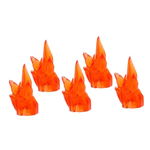 GLSTOY 5 Stück Teiliges Puzzle mit Flammeneffekten Kreatives Montagespielzeug zur Figuren und Miniaturgestaltung Fördert Feinmotorik und Logisches Denken bei Jungen und Mädchen von GLSTOY
